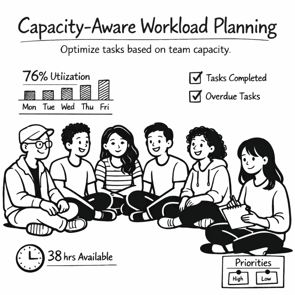 TaskSpread team workload management features